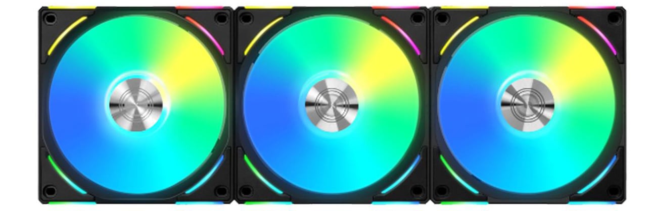 Lian Li UNI FAN AL120 V2 ARGB PWM Black Triple Pack 3x120mm